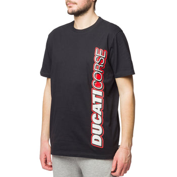 T-shirt nera da uomo con logo Ducati Corse Sidecar, Abbigliamento Sport, SKU a722000284, Immagine 0